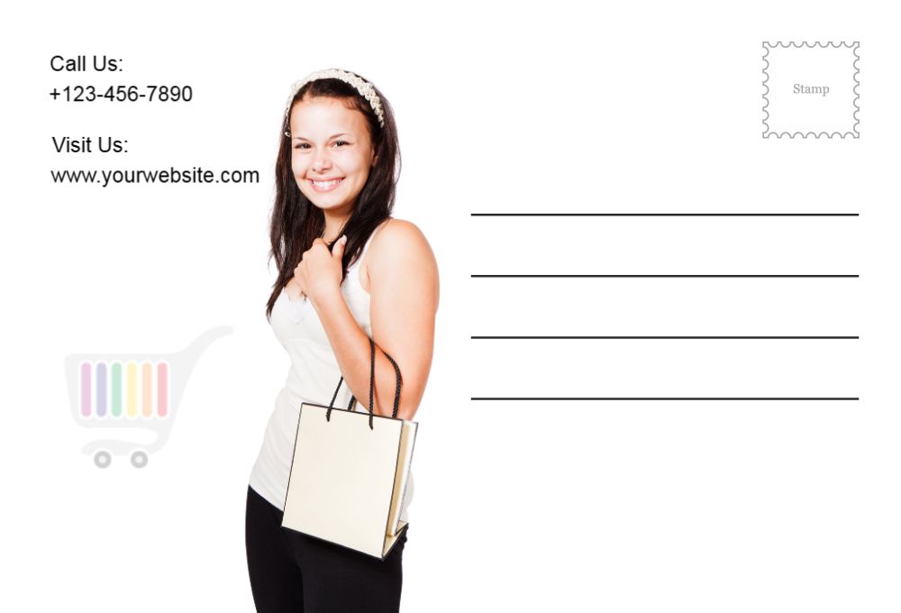 Retail Shop Stores Postcard Printing template preview 37