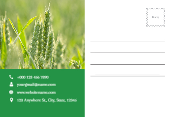 Agriculture Postcard Printing template preview 4