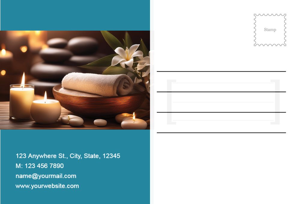 Spa Saloon Postcard Printing template preview 51