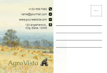 Flowers Postcard Printing template preview 14