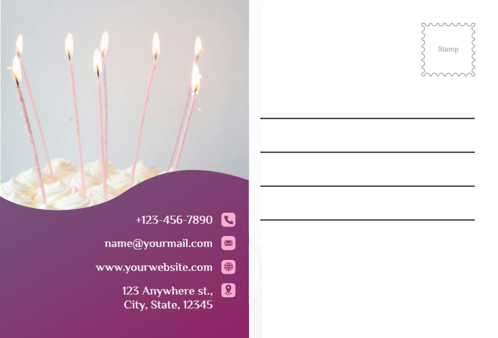 Anniversary Postcard Printing template preview 49
