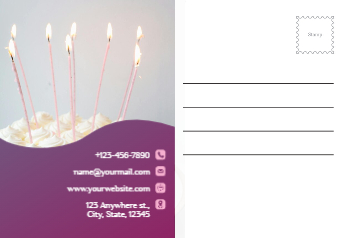 Anniversary Postcard Printing template preview 20