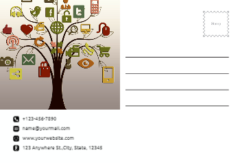 News And Media Postcard Printing template preview 16