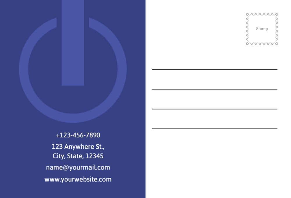 Computer Postcard Printing template preview 39