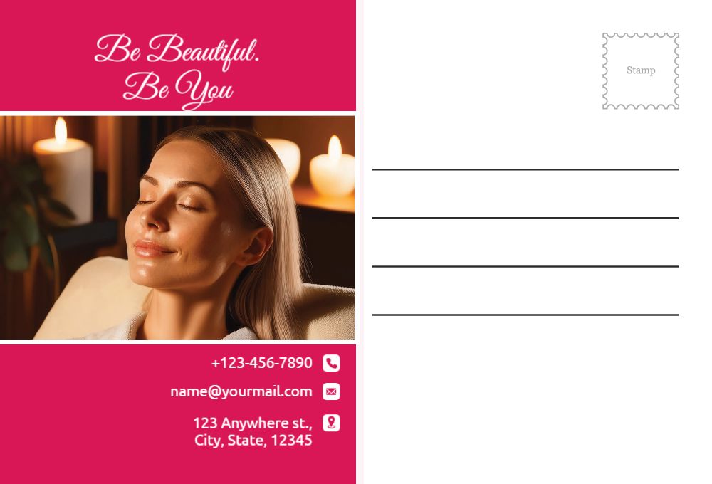 Spa Saloon Postcard Printing template preview 39