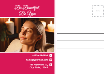 Spa Saloon Postcard Printing template preview 10