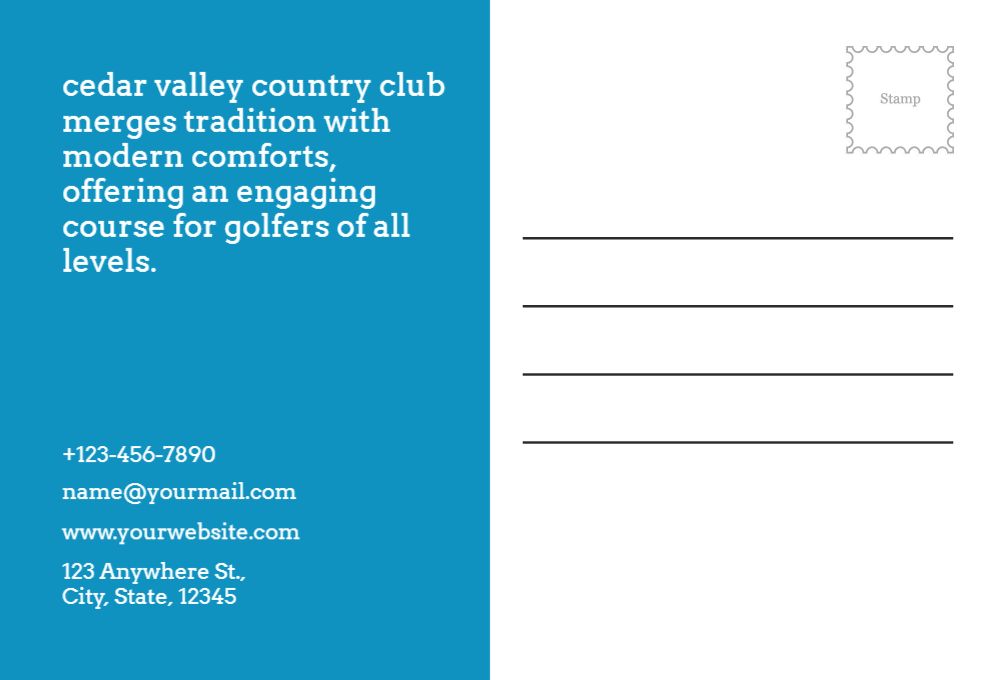 Sport Postcard Printing template preview 33