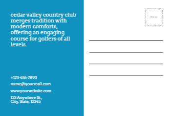 Sport Postcard Printing template preview 4