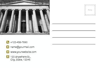 Lawyer Postcard Printing template preview 22