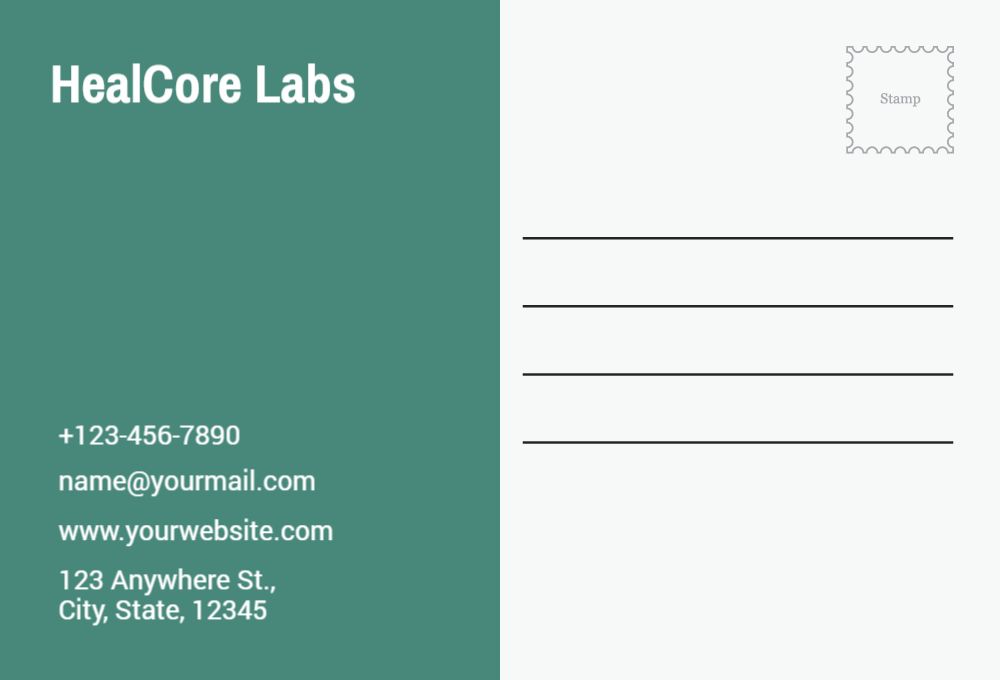 Health Care And Pharma Postcard Printing template preview 39
