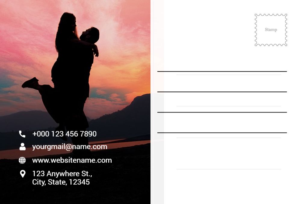 Anniversary Postcard Printing template preview 45