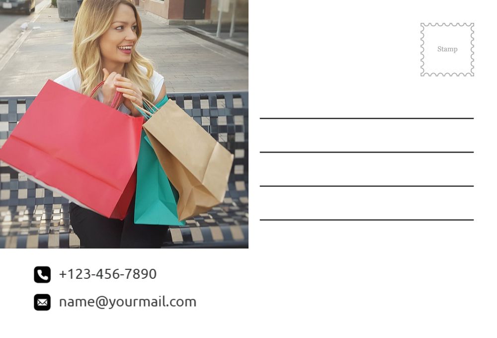 Retail Shop Stores Postcard Printing template preview 55