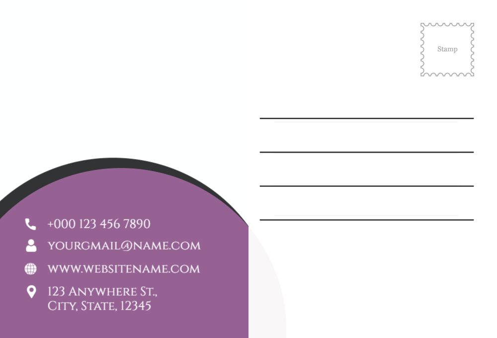Flowers Postcard Printing template preview 33