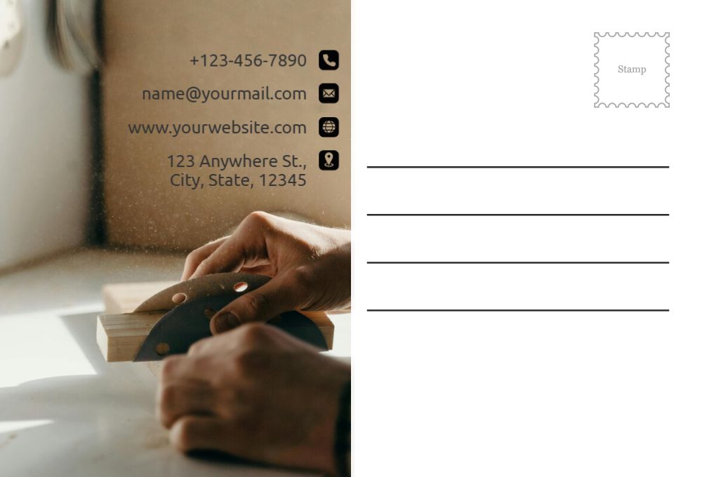 Communication Postcard Printing template preview 37
