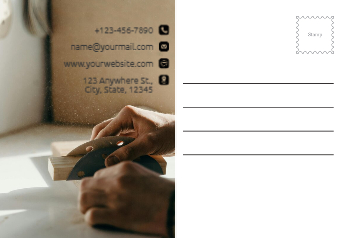 Communication Postcard Printing template preview 8