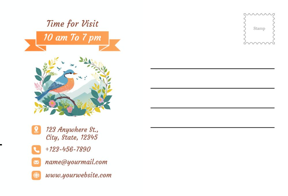 Animal Pets Rush Postcards Printing template preview 43