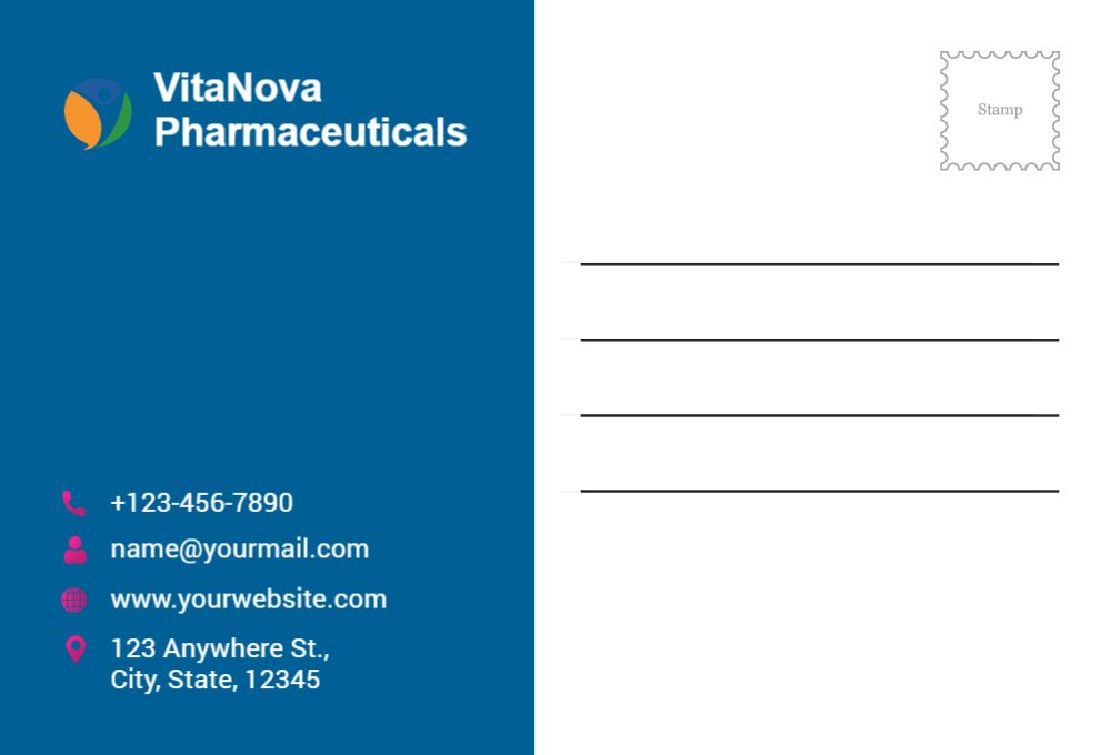 Health Care And Pharma Postcard Printing template preview 37