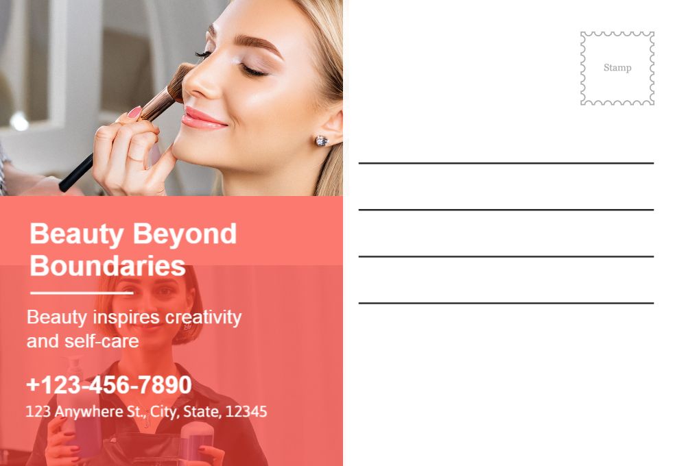 Spa Saloon Postcard Printing template preview 31