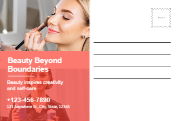 Spa Saloon Postcard Printing template preview 2