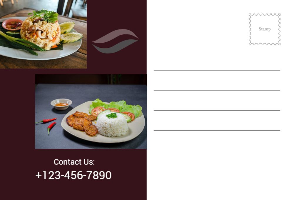 Food Hotel And Restaurant Rush Postcards Printing template preview 55