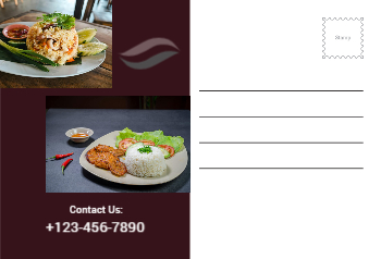 Food Hotel And Restaurant Rush Postcards Printing template preview 26