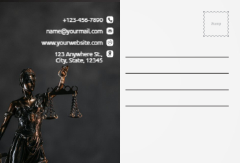 Lawyer Postcard Printing template preview 12