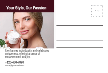 Spa Saloon Postcard Printing template preview 28