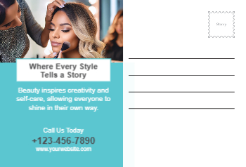 Beauty Rush Postcards Printing template preview 8