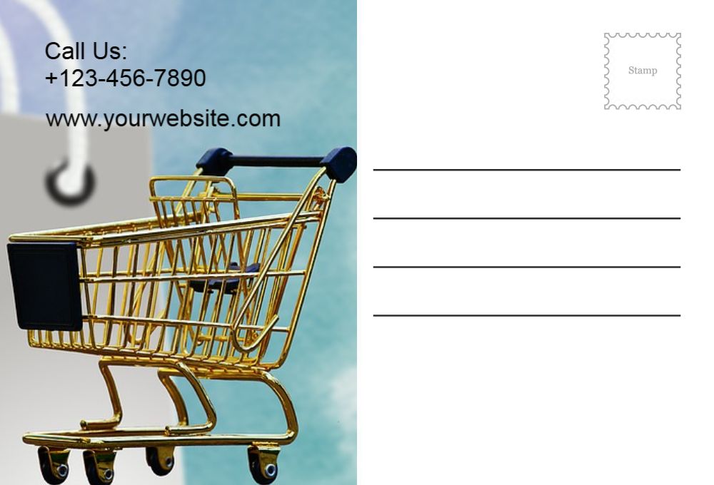 Retail Shop Stores Postcard Printing template preview 51