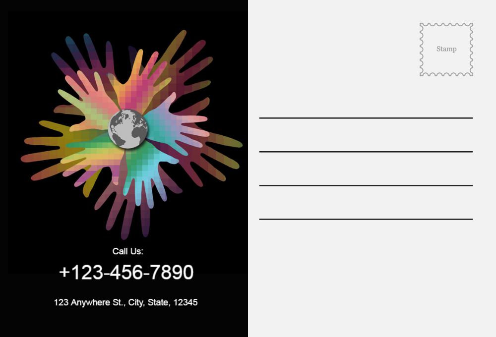 Illustrative Postcard Printing template preview 39