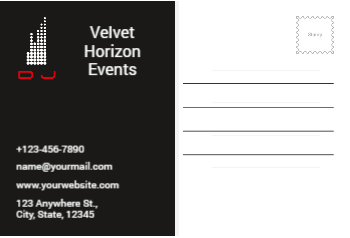 Music Dj Postcard Printing template preview 28