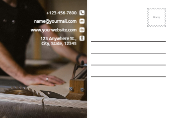 Communication Postcard Printing template preview 4