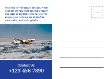 Travels Postcard Printing template preview 14