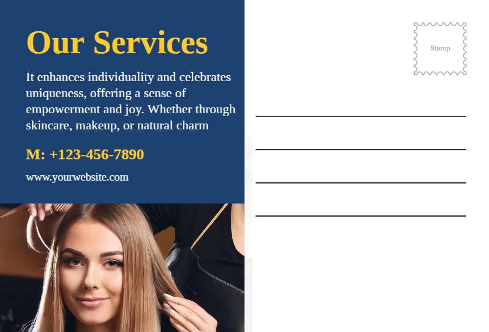 Spa Saloon Postcard Printing template preview 35
