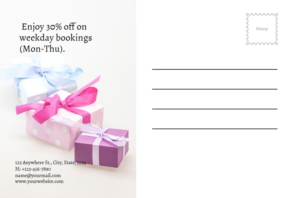 Happy Birthday Postcard Printing template preview 37