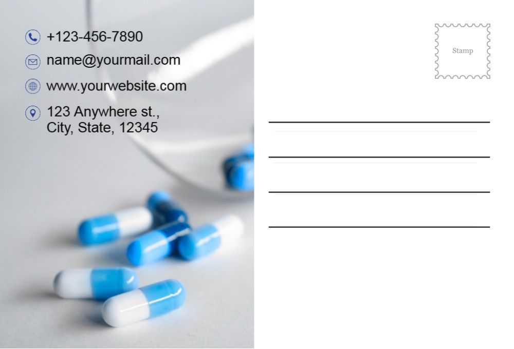 Health Care And Pharma Postcard Printing template preview 55
