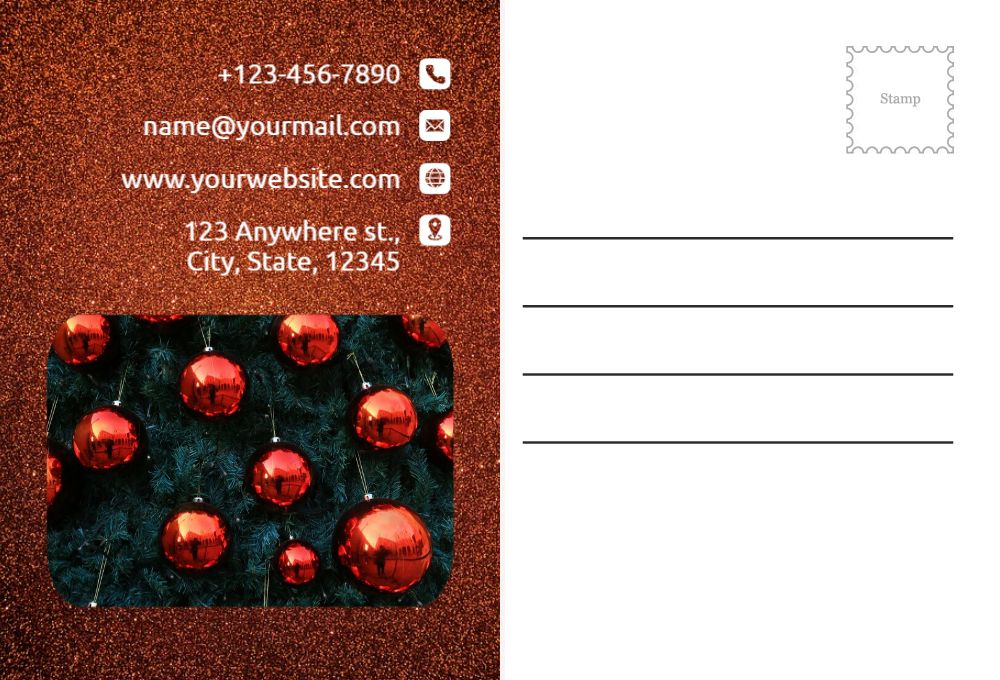New Year Rush Postcards Printing template preview 31