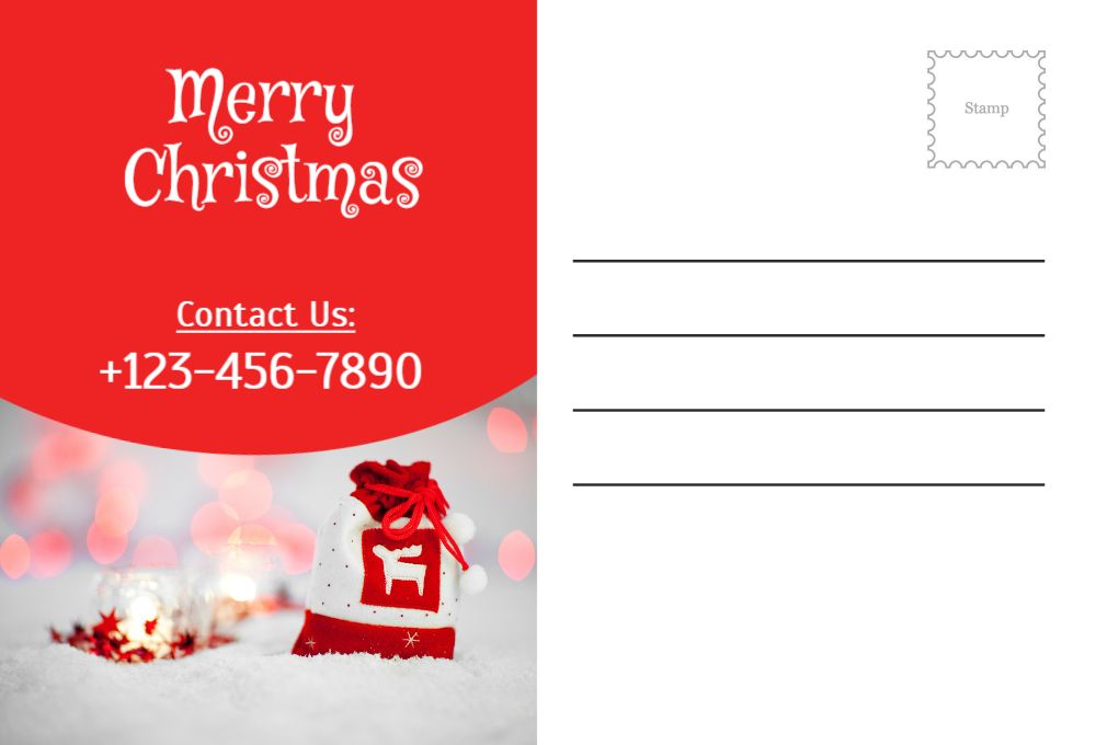 New Year Rush Postcards Printing template preview 25