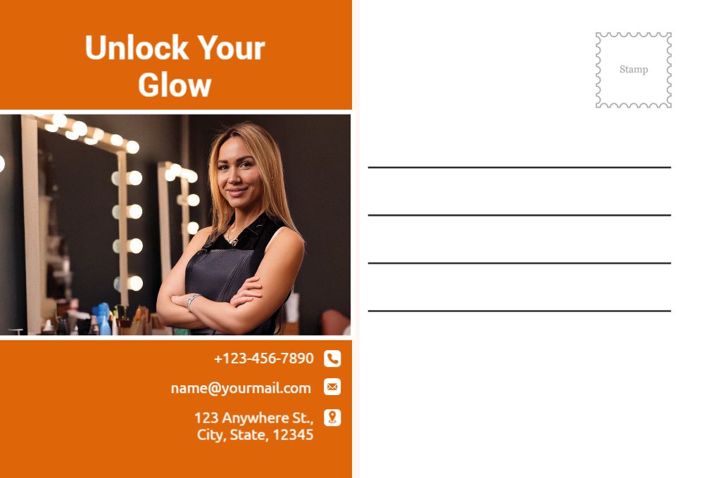 Spa Saloon Postcard Printing template preview 43