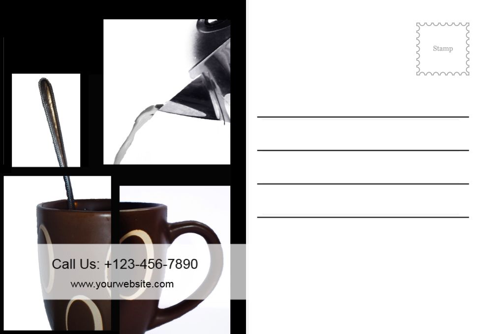 Coffee Bar Rush Postcards Printing template preview 31