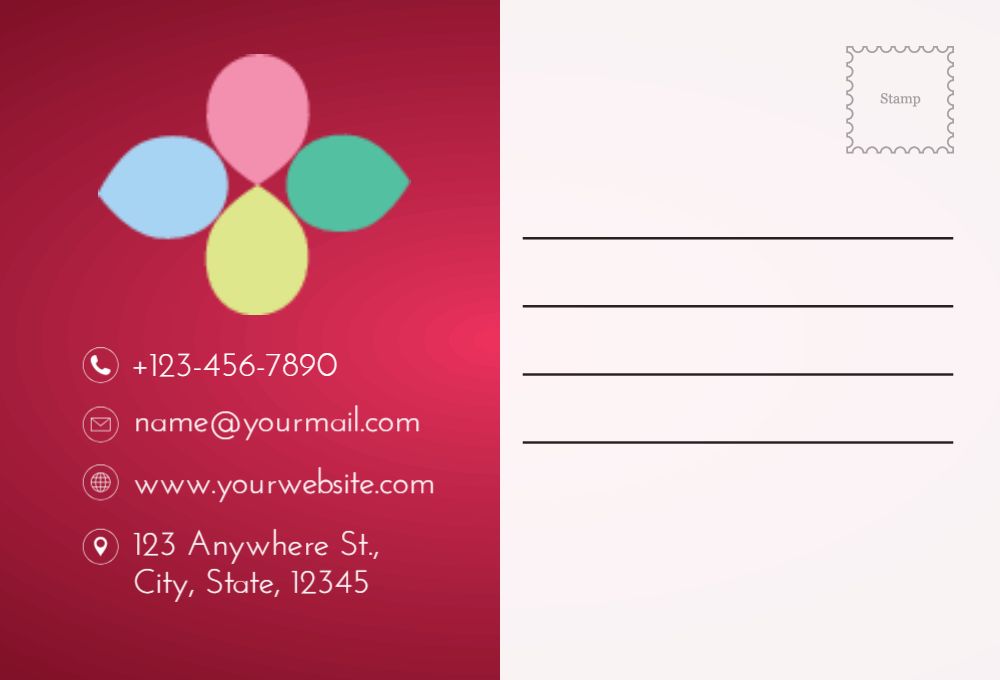 Illustrative Postcard Printing template preview 37