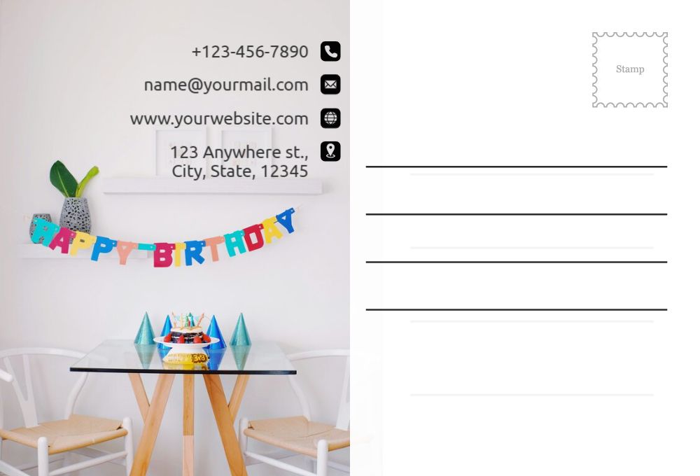 Anniversary Postcard Printing template preview 43