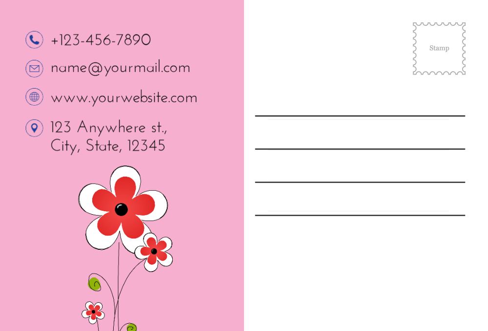 Wishes Postcard Printing template preview 9
