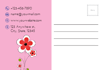 Wishes Postcard Printing template preview 2