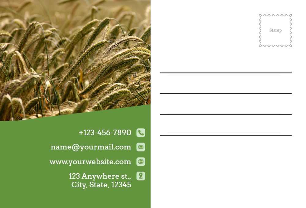 Agriculture Postcard Printing template preview 31