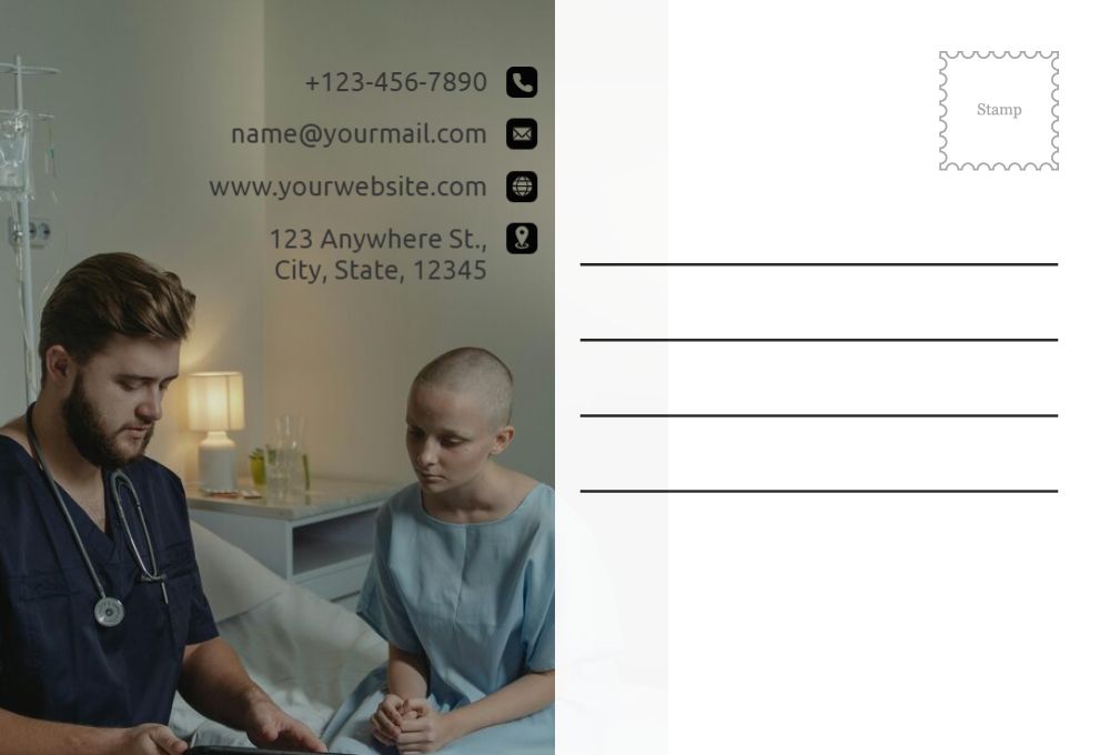 Communication Postcard Printing template preview 45