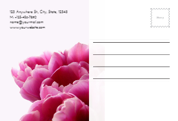 Flowers Postcard Printing template preview 28