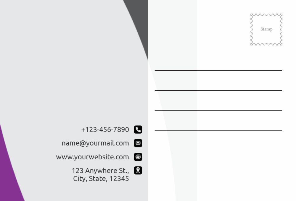 Communication Postcard Printing template preview 31