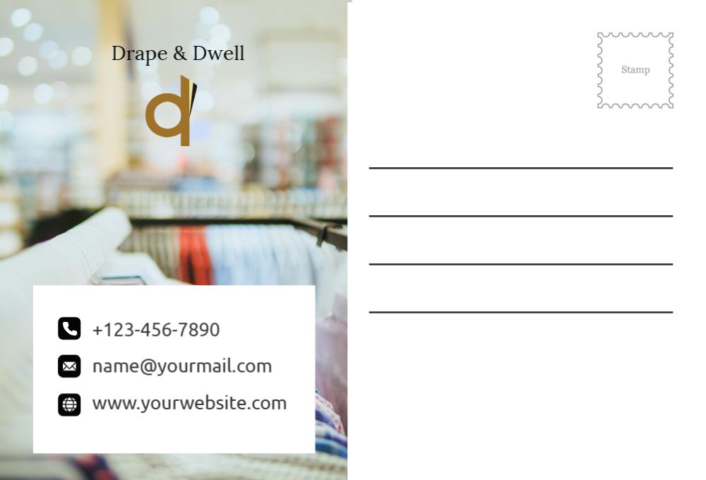 Fashion Postcard Printing template preview 45