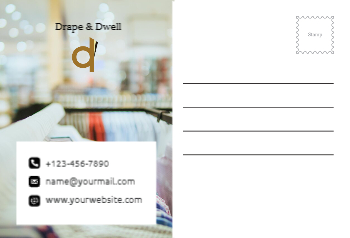 Fashion Postcard Printing template preview 16
